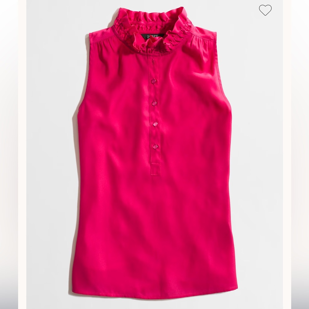 J. Crew Factory Teagan Ruffle Neck Popover